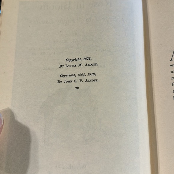 Vintage Rare 1918 Copy Louisa May Alcott’s “Rose in Bloom”See Photos-Illustrated - Picture 7 of 9